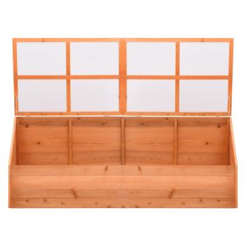 Frühbeet Holz 180x57x62 cm