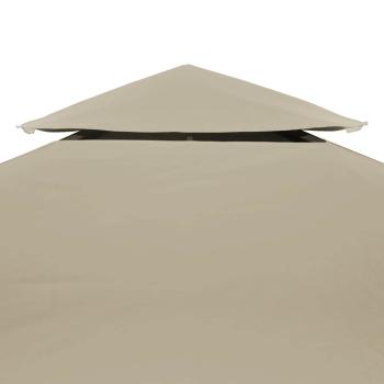 Pavillon-Dachplane Ersatzdach 310 g/m² Beige 3×4 m
