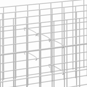 Gabionen-Distanzhalter 100 Stk. Verzinkter Stahl 10 cm