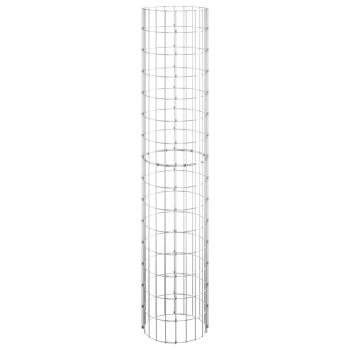 Gabionen-Säule Rund Verzinkter Stahl Ø30x150 cm