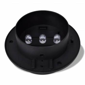 6x Außenlampe Sonnenlichtset Zaunlicht Schwarz