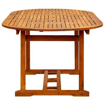 Gartentisch (150-200)x100x75 cm Massivholz Akazie