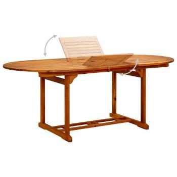 Gartentisch (150-200)x100x75 cm Massivholz Akazie