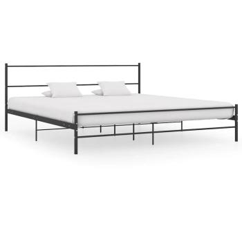 ARDEBO.de - Bettgestell Schwarz Metall 180×200 cm