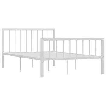 Bettgestell Weiß Metall 120x200 cm
