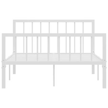 Bettgestell Weiß Metall 120x200 cm