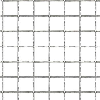 Wellengitter Edelstahl 50×50 cm 11×11×2 mm