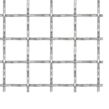 Wellengitter Edelstahl 50×50 cm 11×11×2 mm
