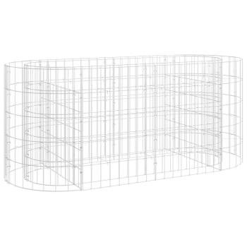 Gabionen-Hochbeet Verzinktes Eisen 120x50x50 cm