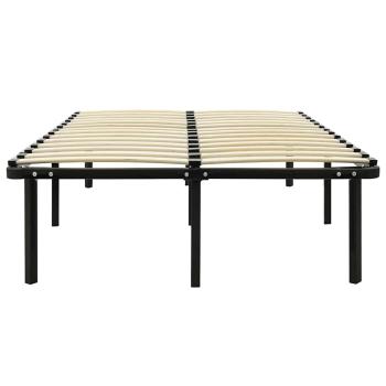 Bettgestell Schwarz Metall 140×200 cm