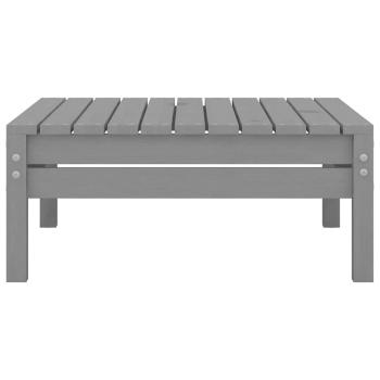 Gartenhocker Grau Massivholz Kiefer