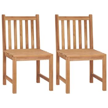 ARDEBO.de - Gartenstühle 2 Stk. Massivholz Teak