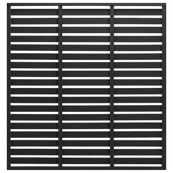 ARDEBO.de - Zaunelement WPC 180x180 cm Schwarz