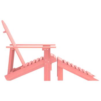 Adirondack-Gartenstuhl mit Fußteil Massivholz Tanne Rosa