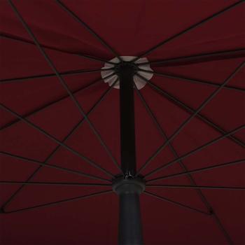 Sonnenschirm mit Mast 200x130 cm Bordeauxrot