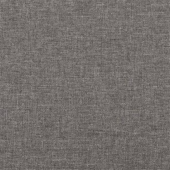 Sessel mit Hocker Dunkelgrau 60 cm Stoff