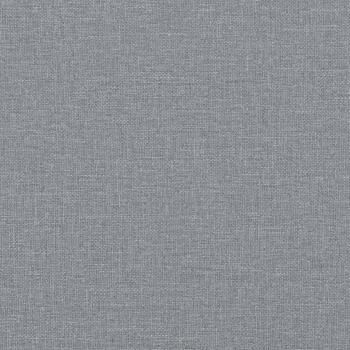 Sessel mit Hocker Hellgrau 60 cm Stoff