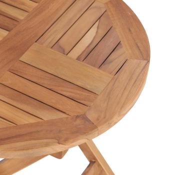 Gartentisch Klappbar 45 cm Massivholz Teak