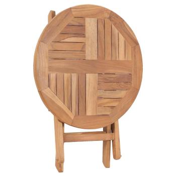 Gartentisch Klappbar 45 cm Massivholz Teak