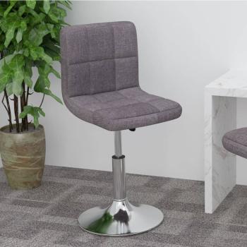 ARDEBO.de - Drehbarer Barhocker Taupe Stoff