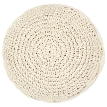 Makramee Sitzpuff Handgefertigt 45 x 30 cm Baumwolle