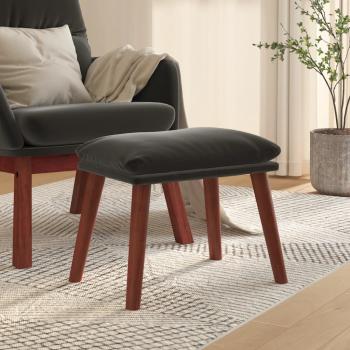 ARDEBO.de - Fußhocker Dunkelgrau 45x29,5x35 cm Samt