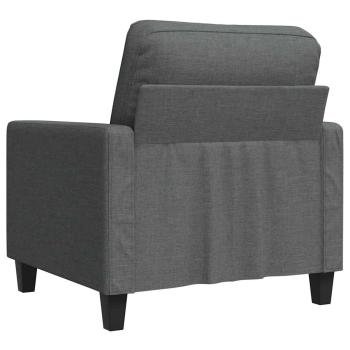 Sofasessel Dunkelgrau 60 cm Stoff