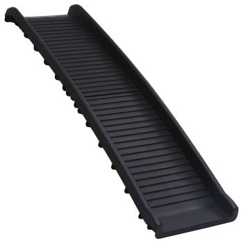 Hunderampe Klappbar Schwarz 155,5x40x15,5 cm