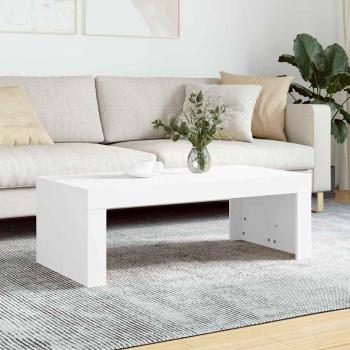ARDEBO.de - Couchtisch Weiß 102x50x36 cm Holzwerkstoff