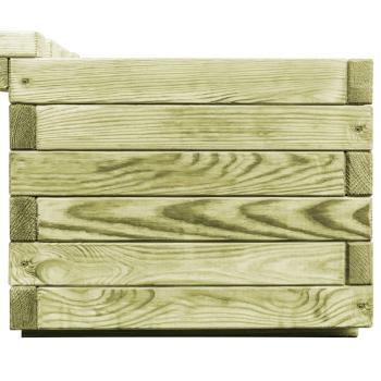 Gartenbank mit Pflanzgefäßen Kiefernholz Imprägniert