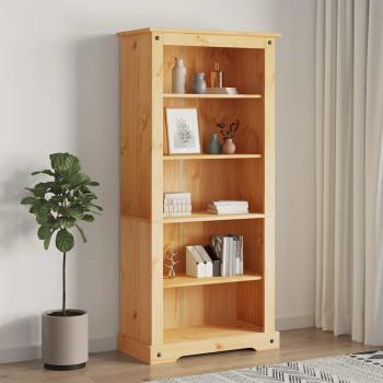 ARDEBO.de - B?cherschrank 5 F?cher Mexiko-Stil Kiefernholz 80x40x170 cm
