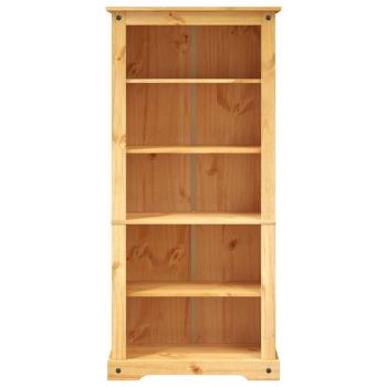 B?cherschrank 5 F?cher Mexiko-Stil Kiefernholz 80x40x170 cm