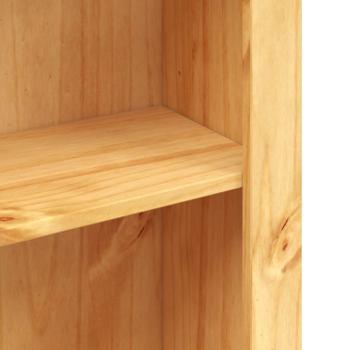B?cherschrank 5 F?cher Mexiko-Stil Kiefernholz 80x40x170 cm