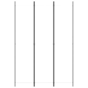 3-tlg. Paravent Weiß 150x220 cm Stoff