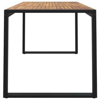Gartentisch mit Beinen in U-Form 140×80×75 cm Massivholz Akazie