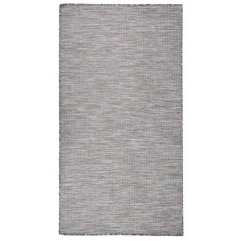 ARDEBO.de - Outdoor-Teppich Flachgewebe 80x150 cm Braun und Blau
