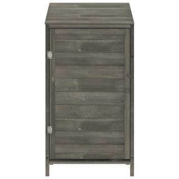 Geräteschuppen Anthrazit 55x52x112 cm Massivholz Tanne