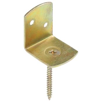 Flechtzaunhalter 48 Stk. L-Form Verzinktes Metall