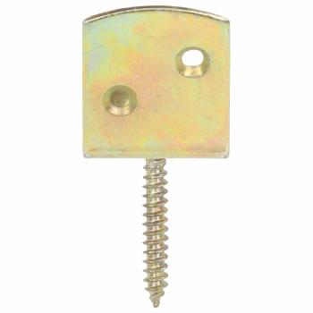 Flechtzaunhalter 48 Stk. L-Form Verzinktes Metall