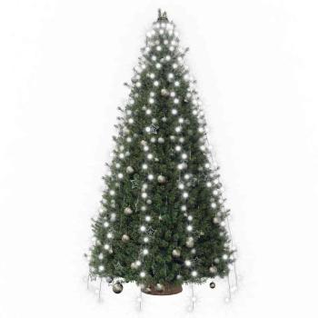 Weihnachtsbaum-Lichternetz mit 300 LEDs Kaltweiß 300 cm