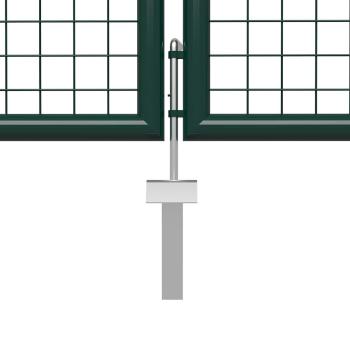Gartentor aus Stahl 500 x 100 cm Grün