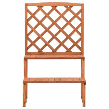 Blumentreppe mit Rankgitter 70x42x115 cm Massivholz Tanne