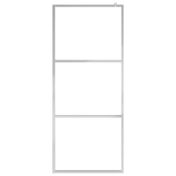 Duschwand für Begehbare Dusche Halbmattiertes ESG-Glas 90x195cm
