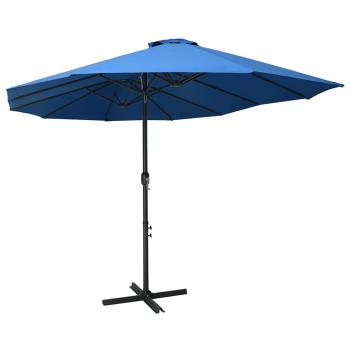 ARDEBO.de - Sonnenschirm mit Aluminium-Mast 460x270 cm Blau