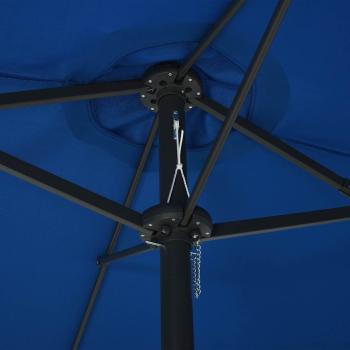 Sonnenschirm mit Aluminium-Mast 460x270 cm Blau