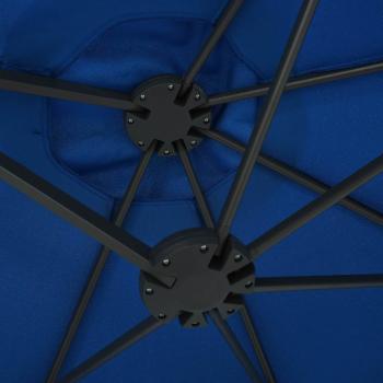 Sonnenschirm mit Aluminium-Mast 460x270 cm Blau