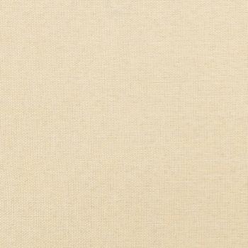 Fußhocker Creme 45x29,5x35 cm Stoff und Kunstleder