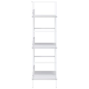 Bücherregal 3 Regalböden Weiß 60×27,6×90,5 cm Holzwerkstoff
