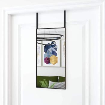 ARDEBO.de - Türspiegel Schwarz 30x60 cm Glas und Aluminium