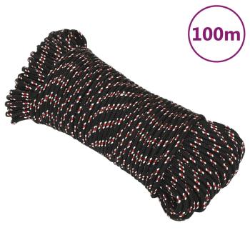 ARDEBO.de - Bootsseil Schwarz 4 mm 100 m Polypropylen